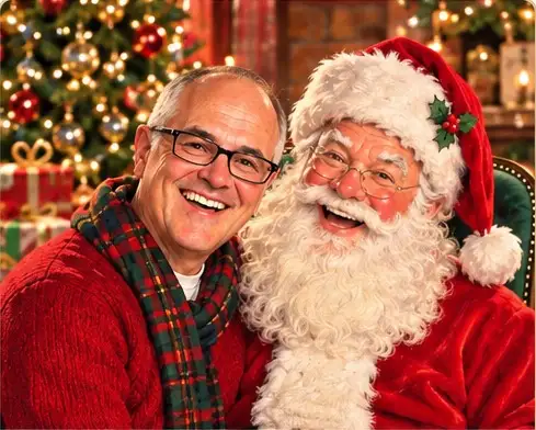 Classic photorealistic Santa example